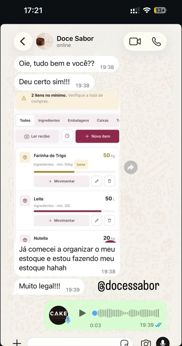 Depoimento real de confeiteira sobre o Cake Studio